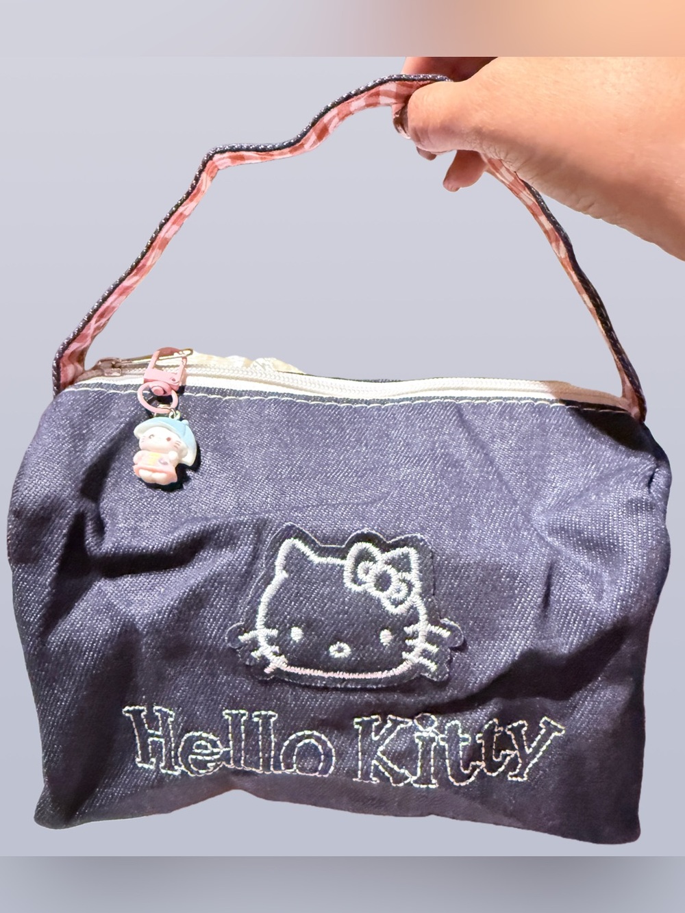 Hello Kitty Denim  Bag Navy Blue